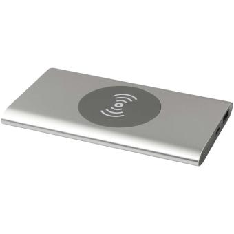 Juice 4000 mAh Type-C recycled aluminium wireless power bank Silver