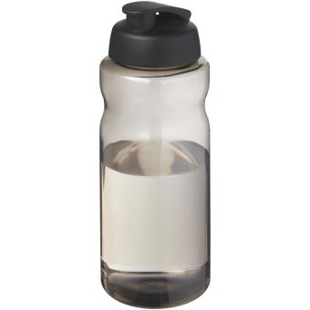 H2O Active® Eco Big Base 1L Sportflasche mit Klappdeckel, schwarz Schwarz,kohle