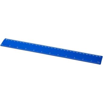 Renzo 30 cm plastic ruler Aztec blue