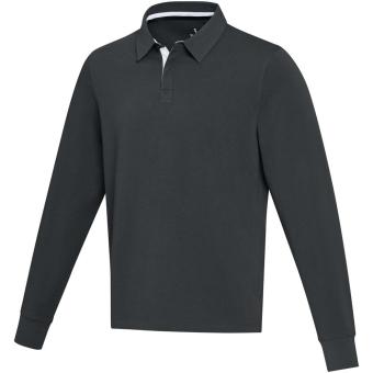 Clyde Rugby Polo Sweatshirt Unisex, schwarz Schwarz | XS