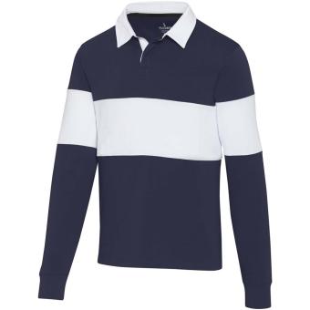 Clyde Rugby Polo Sweatshirt Unisex, navy weiss Navy weiss | XS