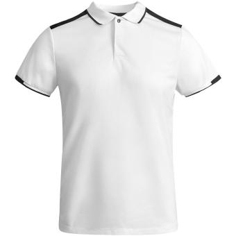 Tamil short sleeve kids sports polo, white/black White/black | 4