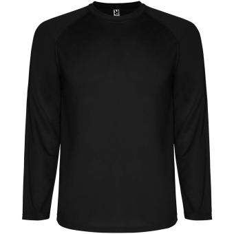 Montecarlo long sleeve kids sports t-shirt, black Black | 4