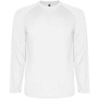 Montecarlo Langarm-Sport-Shirt für Kinder, weiß Weiß | 4