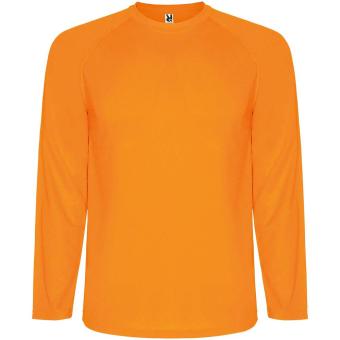 Montecarlo long sleeve kids sports t-shirt, fluor orange Fluor orange | 4