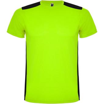 Detroit short sleeve kids sports t-shirt, lime,black Lime,black | 4