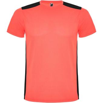 Detroit Sport T-Shirt für Kinder, fluor coral, schwarz Fluor coral, schwarz | 4