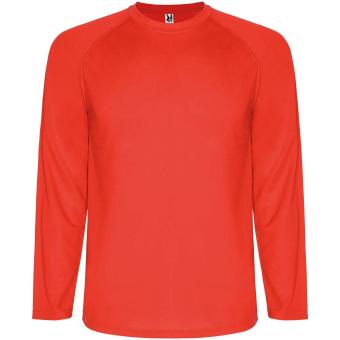 Montecarlo long sleeve men's sports t-shirt, red Red | L