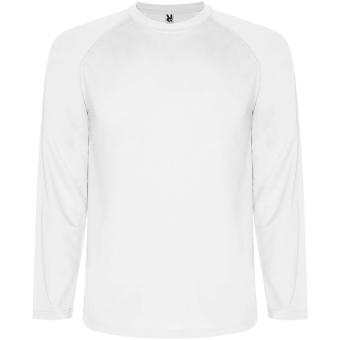 Montecarlo long sleeve men's sports t-shirt, white White | L