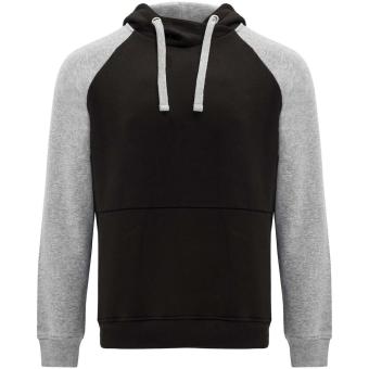 Badet unisex two-tone hoodie, black/gray Black/gray | XS