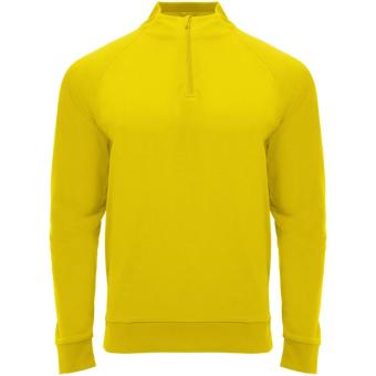 Epiro long sleeve unisex quarter zip sweatshirt, yellow Yellow | L