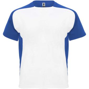 Bugatti T-Shirt Unisex aus recyceltem Material, weiß/königsblau Weiß/königsblau | L