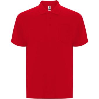 Centauro Premium short sleeve unisex polo, red Red | L