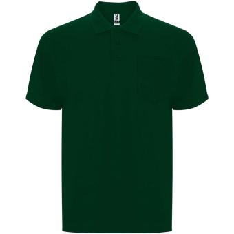 Centauro Premium short sleeve unisex polo, dark green Dark green | L