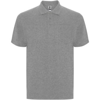 Centauro Premium short sleeve unisex polo, grey marl Grey marl | L