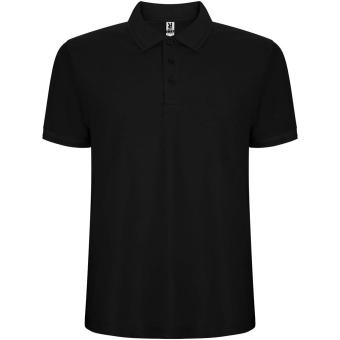 Pegaso Premium short sleeve men's polo, black Black | L