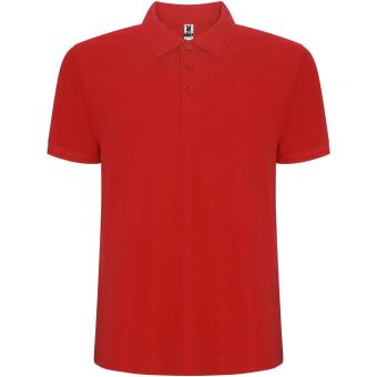 Pegaso Premium short sleeve men's polo, red Red | L