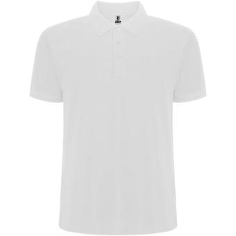 Pegaso Premium short sleeve men's polo, white White | L