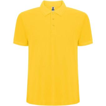 Pegaso Premium short sleeve men's polo, yellow Yellow | L