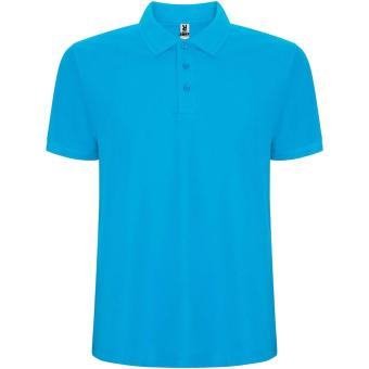 Pegaso Premium short sleeve men's polo, turqoise Turqoise | L