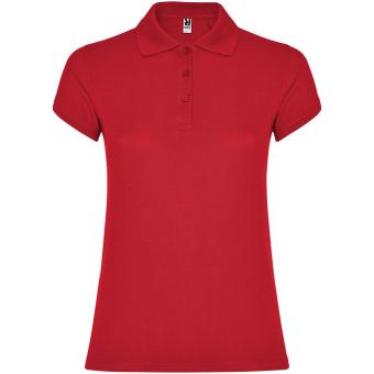 Star short sleeve women's polo, red Red | 3XL