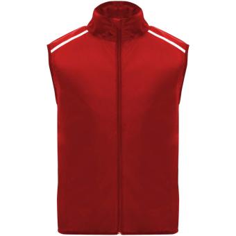 Jannu unisex lightweight running bodywarmer, red Red | XS