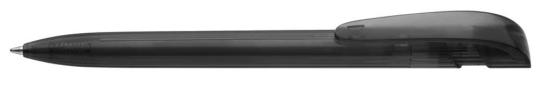 YES transparent Plunger-action pen Anthracite