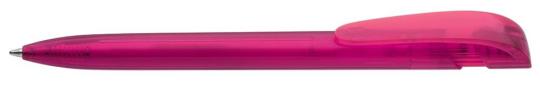 YES transparent Plunger-action pen Magenta