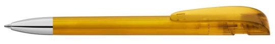 YES transparent SI Plunger-action pen Ocher