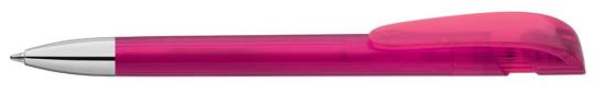 YES transparent SI Plunger-action pen Magenta