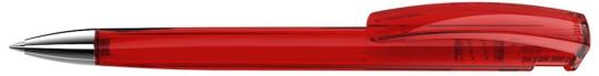 TRINITY transparent SI Plunger-action pen Red