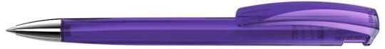 TRINITY transparent SI Plunger-action pen Purple