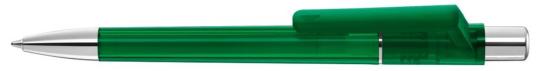 PEPP transparent SI Plunger-action pen Dark green