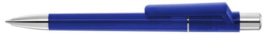 PEPP transparent SI Plunger-action pen Darkblue