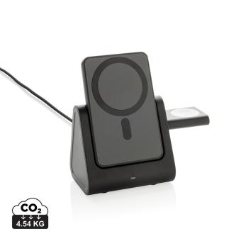 XD Collection Powerbase 3-in-1-Charger aus RCS Kunststoff mit Powerbank Schwarz