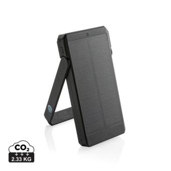 XD Xclusive Skywave 10000mAh Solarpowerbank aus RCS recycelt. Kunststoff Schwarz