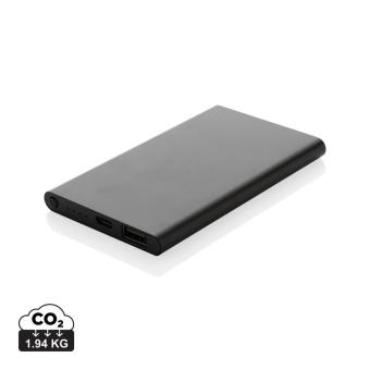 XD Collection 4.000mAh Type-C Powerbank aus RCS recyeltem ABS & Aluminium 