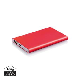 XD Collection 4.000 mAh slim powerbank Red/white