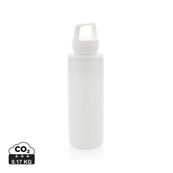 XD Collection RCS certified recycled PP water bottle with handle White