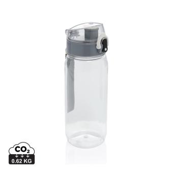 XD Collection Yide RCS Recycled PET leakproof lockable waterbottle 600ml Transparent