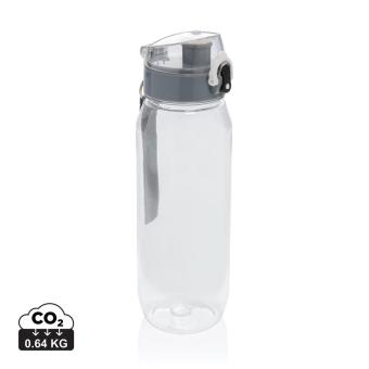 XD Collection Yide verschließbare Wasserflasche aus RCS rec. PET, 800ml Transparent