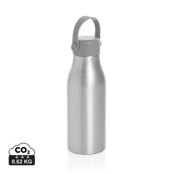 XD Collection Pluto RCS Certified recycled aluminium bottle 680ml Silver