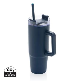 XD Collection Tana Becher aus RCS recyceltem Kunststoff mit Griff 900ml Navy