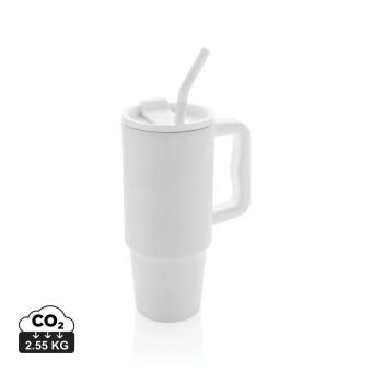 XD Collection Embrace Deluxe Becher aus RCS recyceltem Edelstahl 900ml Weiß