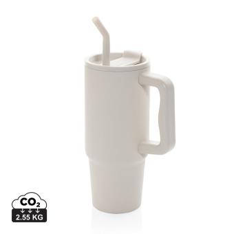 XD Collection Embrace Deluxe Becher aus RCS recyceltem Edelstahl 900ml Beige