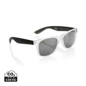 XD Collection Gleam Sonnenbrille aus RCS rec. PC mit verspiegelten Gläsern Schwarz/weiss