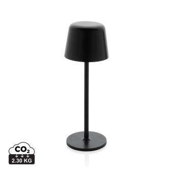 XD Collection Zenic RCS recycled plastic USB re-chargable table lamp Black