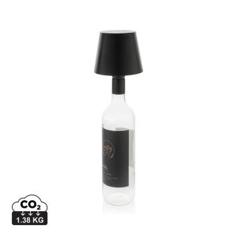 XD Collection BottleGlow RCS recycled plastic bottle lamp Black