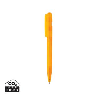 XD Collection Devin transparenter Stift aus GRS zertifiziertem rABS Orange