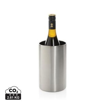 XD Collection Vino RCS certified recycled stainless steel wine bucket Silver